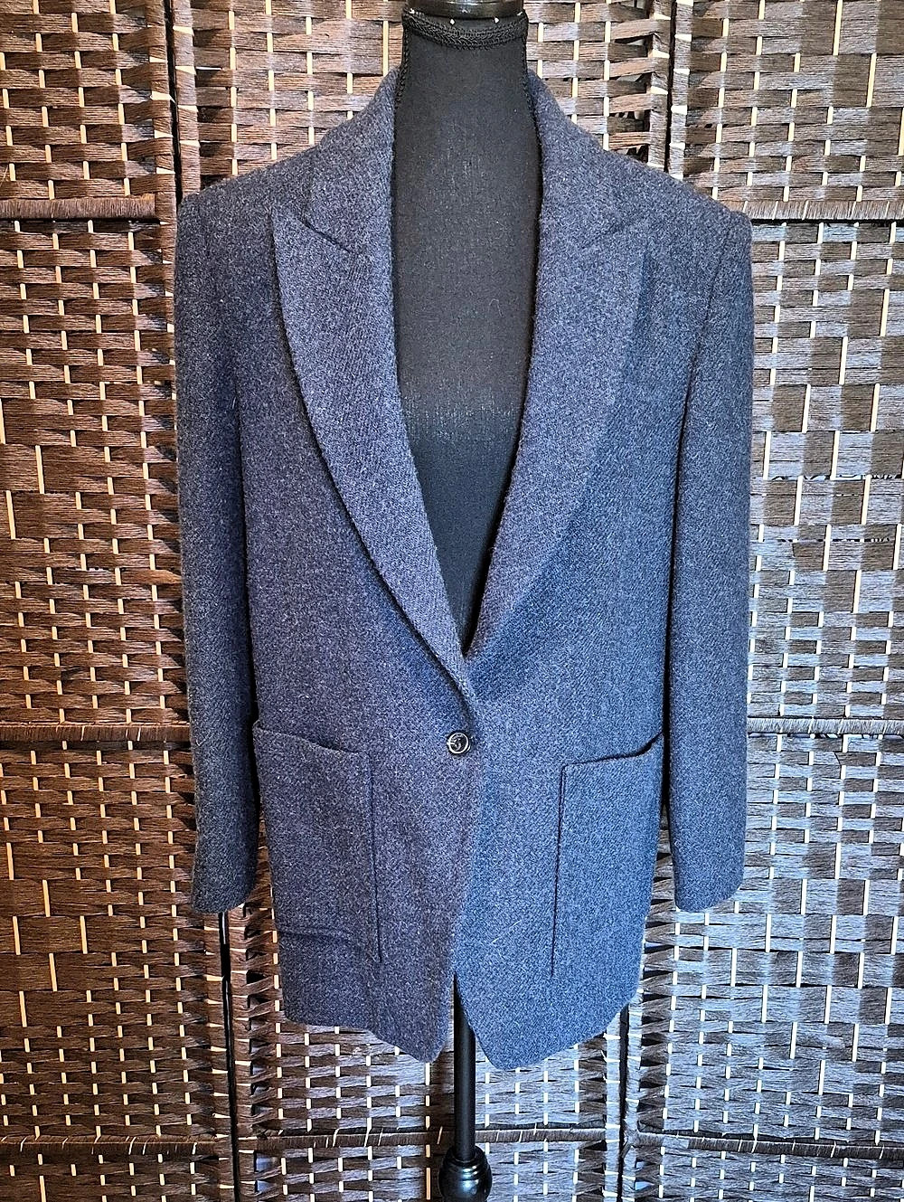 ba&sh Blue Wool Blazer Size Medium